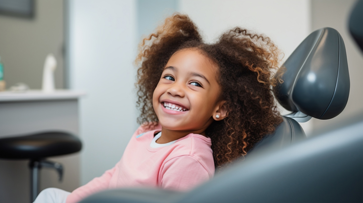 kid in orthodontic chair