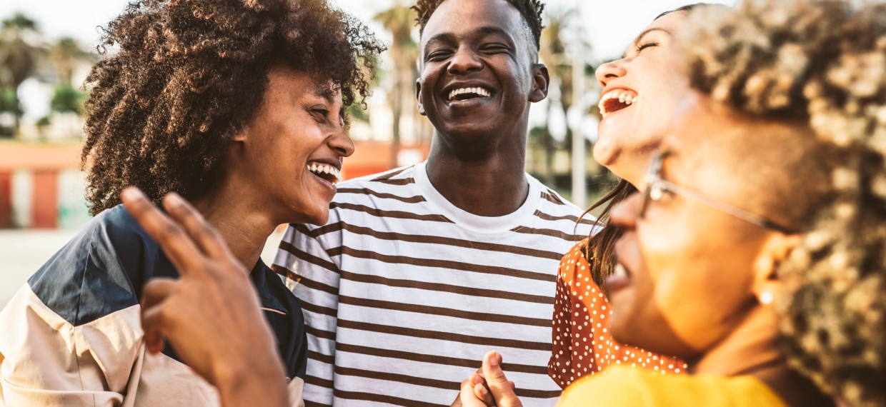 young happy people